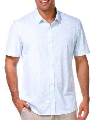 Thumbnail 1: FLAG AND ANTHEM Men's Short Sleeve Madeflex Buttoned Shirt 
