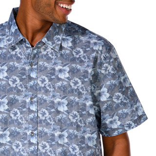 Thumbnail 4: FLAG AND ANTHEM Men's Print Buttoned Short Sleeve Shirt 