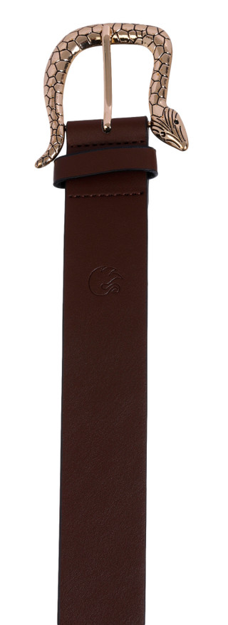 Thumbnail 1: Gloria Vanderbilt Glorida Vanderbilt Womens Snake Buckle Bonded Leather Belt 
