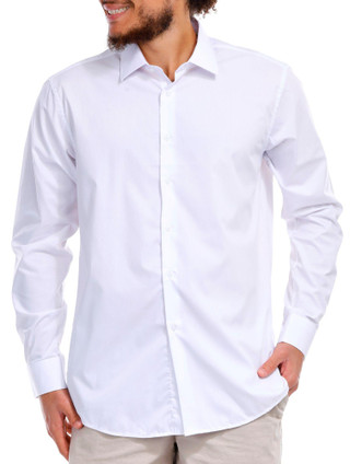 Thumbnail 3: Lucky Brand Lucky Brand Men's Solid Long Sleeve Dress Shirt 