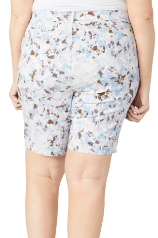 Thumbnail 4: NYDJ NYDJ Plus Brielle Bouquet Bermuda Shorts 
