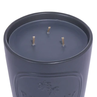 Thumbnail 2: Bombay Bombay 48 oz Embossed Jar Black Vanilla & Oud Candle 