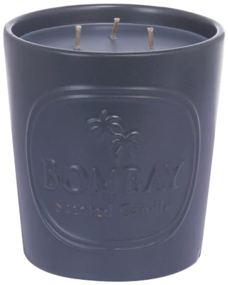 Thumbnail 1: Bombay Bombay 48 oz Embossed Jar Black Vanilla & Oud Candle 