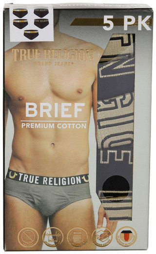 Thumbnail 1: True Religion True Religion Mens 5 Pk Cotton Briefs 