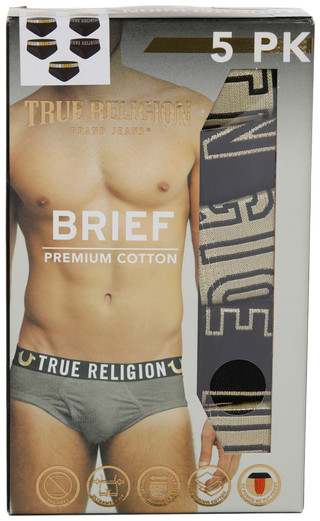 Thumbnail 1: True Religion True Religion Mens 5 Pk Cotton Briefs 