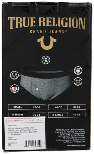 Thumbnail 4: True Religion True Religion Mens 5 Pk Cotton Briefs 