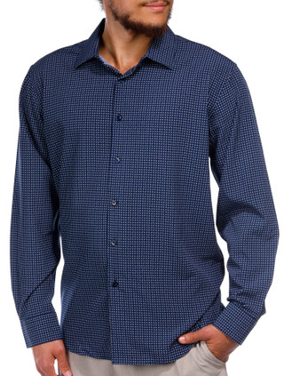 Thumbnail 6: Ben Sherman Ben Sherman Mens Long Sleeve Geo Print Buttoned Shirt 