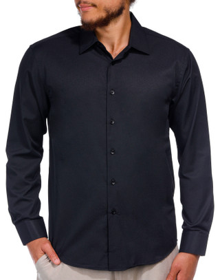 Thumbnail 1: Ben Sherman Ben Sherman Mens Long Sleeve Micro Textured Buttoned Shirt 