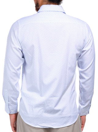 Thumbnail 2: Nautica Nautica Mens Anchor Print Button Down Long Sleeve Shirt 