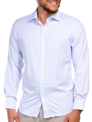 Thumbnail 1: Nautica Nautica Mens Anchor Print Button Down Long Sleeve Shirt 