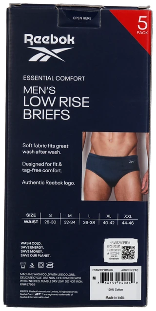 Thumbnail 2: Reebok Reebok Mens 5 Pk Low Rise Briefs 