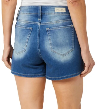 Thumbnail 2: MISS ME Miss Me Womens Mid Rise Embroidered Denim Shorts 