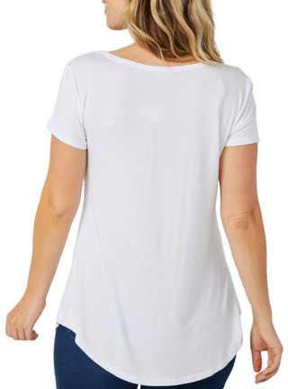 Thumbnail 5: Scarlett Scarlett Womens Short Sleeve Patriotic Bows Print Top 