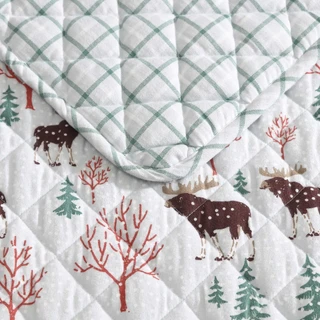 Thumbnail 13: Eddie Bauer Eddie Bauer Mountain Moose Quilt & Sham Set 