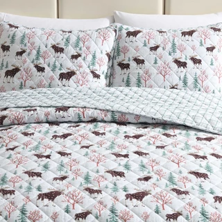 Thumbnail 11: Eddie Bauer Eddie Bauer Mountain Moose Quilt & Sham Set 