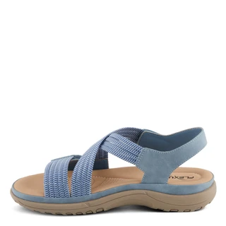 Thumbnail 4: Flexus Flexus Womens Crossbeam Elastic Stretch Cross Over Sandals 
