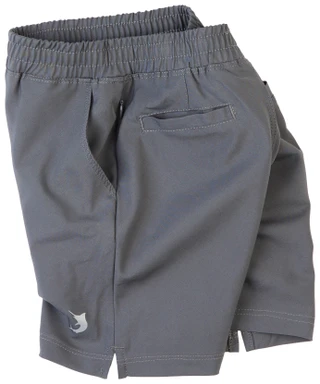 Thumbnail 3: REEL LEGENDS Reel Legends Little Boys Grey Swim Trunks 