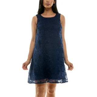 Thumbnail 2: Nina Leonard Nina Leonard Womens Sleeveless Embroidered Float Dress 