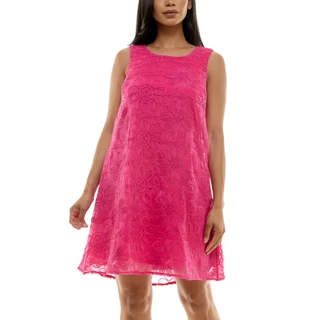 Thumbnail 1: Nina Leonard Nina Leonard Womens Sleeveless Embroidered Float Dress 