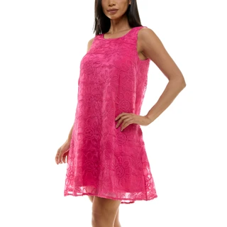 Thumbnail 2: Nina Leonard Nina Leonard Womens Sleeveless Embroidered Float Dress 
