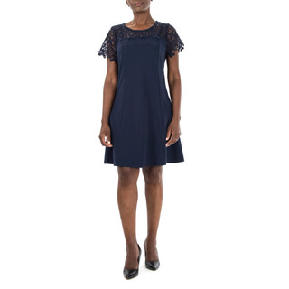 Thumbnail 1: Nina Leonard Nina Leonard Womens Cap Sleeve Lace Sleeve Dress 