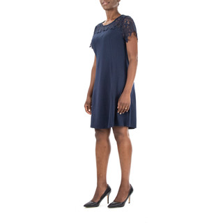 Thumbnail 2: Nina Leonard Nina Leonard Womens Cap Sleeve Lace Sleeve Dress 