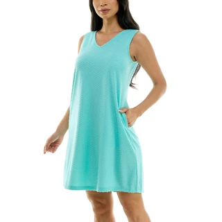 Thumbnail 4: Nina Leonard Nina Leonard Womens Sleeveless Swiss Dot Pocket Dress 