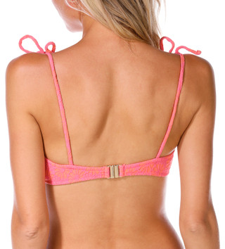 Thumbnail 3: FLIRT Flirt Juniors Floral Underwire Swim Top 