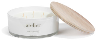 Thumbnail 1: ATELIER Atelier 34 oz Glass Bowl Clean Cotton Candle 