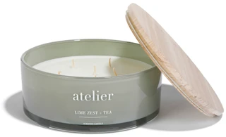 Thumbnail 1: ATELIER Atelier 34 oz Glass Bowl Lime Zest Candle 