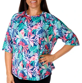 Thumbnail 1: REEL LEGENDS Reel Legends Plus Reel-Tec Print Elbow Sleeve Top 