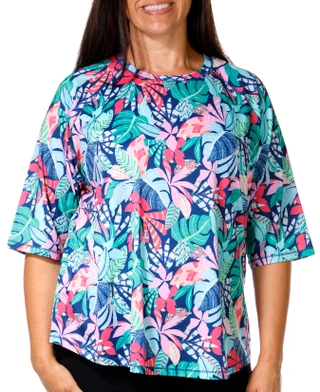 Thumbnail 4: REEL LEGENDS Reel Legends Plus Reel-Tec Print Elbow Sleeve Top 