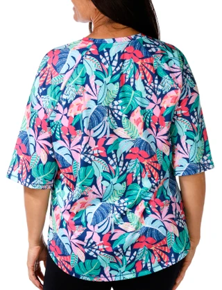 Thumbnail 3: REEL LEGENDS Reel Legends Plus Reel-Tec Print Elbow Sleeve Top 