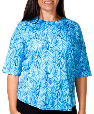 Thumbnail 4: REEL LEGENDS Reel Legends Plus Reel-Tec Print Elbow Sleeve Top 