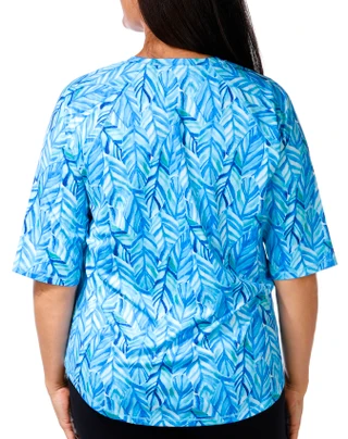 Thumbnail 3: REEL LEGENDS Reel Legends Plus Reel-Tec Print Elbow Sleeve Top 