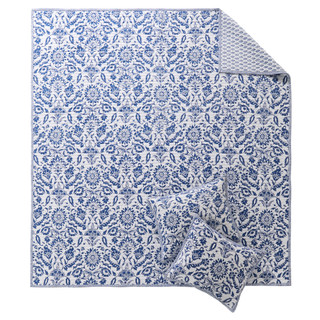 Thumbnail 5: Levtex Home Levtex Home Clara Blue Reversible Quilt & Sham Set 