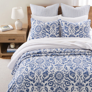Thumbnail 3: Levtex Home Levtex Home Clara Blue Reversible Quilt & Sham Set 