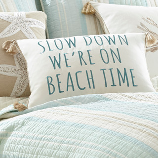 Thumbnail 2: Levtex Home Stone Harbor Beach Time Coastal Decorative Pillow 