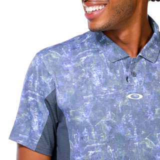 Thumbnail 2: Oakley Oakley Men's Airvent Print Short Sleeve Polo Shirt 