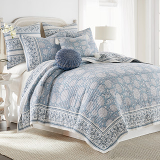 Thumbnail 1: Levtex Home Levtex Home Adare Blue Reversible Quilt & Sham Set 