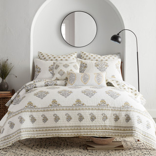 Thumbnail 2: Levtex Home Levtex Home Kamira Ochre Reversible Quilt & Sham Set 
