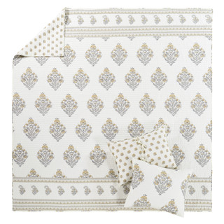 Thumbnail 5: Levtex Home Levtex Home Kamira Ochre Reversible Quilt & Sham Set 