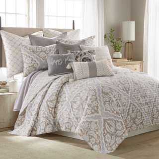 Thumbnail 12: Levtex Home Levtex Home Becker Taupe Reversible Quilt & Sham Set 
