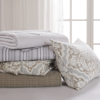 Thumbnail 16: Levtex Home Levtex Home Becker Taupe Reversible Quilt & Sham Set 