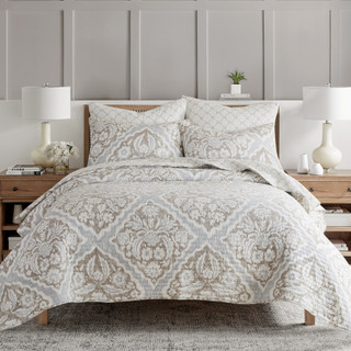 Thumbnail 20: Levtex Home Levtex Home Becker Taupe Reversible Quilt & Sham Set 