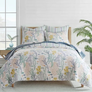 Thumbnail 6: Levtex Home Levtex Home Ocean Meadow Reversible Quilt & Sham Set 