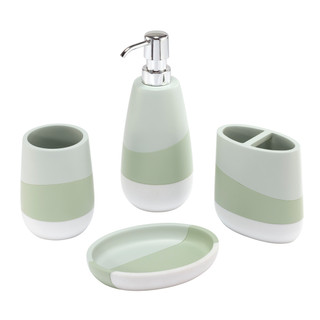 Thumbnail 1: Nicole Miller Nicole Miller 4 Pc. Tropiluxe Bath Set 