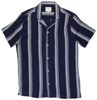 Thumbnail 2: Burnside Burnside Mens Short Sleeve Textured Button Down Shirt 