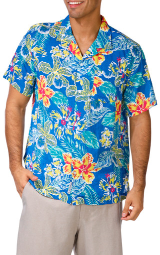 Thumbnail 1: PENGUIN Penguin Mens Woven Floral Button Down Shirt 