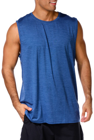 Thumbnail 3: Hurley Hurley Men's Active Exist Icon Logo Spacedye Tank Top 